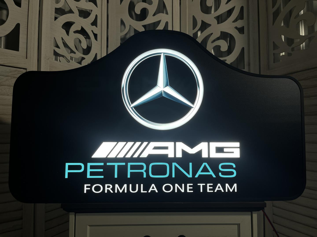 NO RESERVE: Mercedes-AMG Petronas Formula One Illuminated Sign For Sale ...
