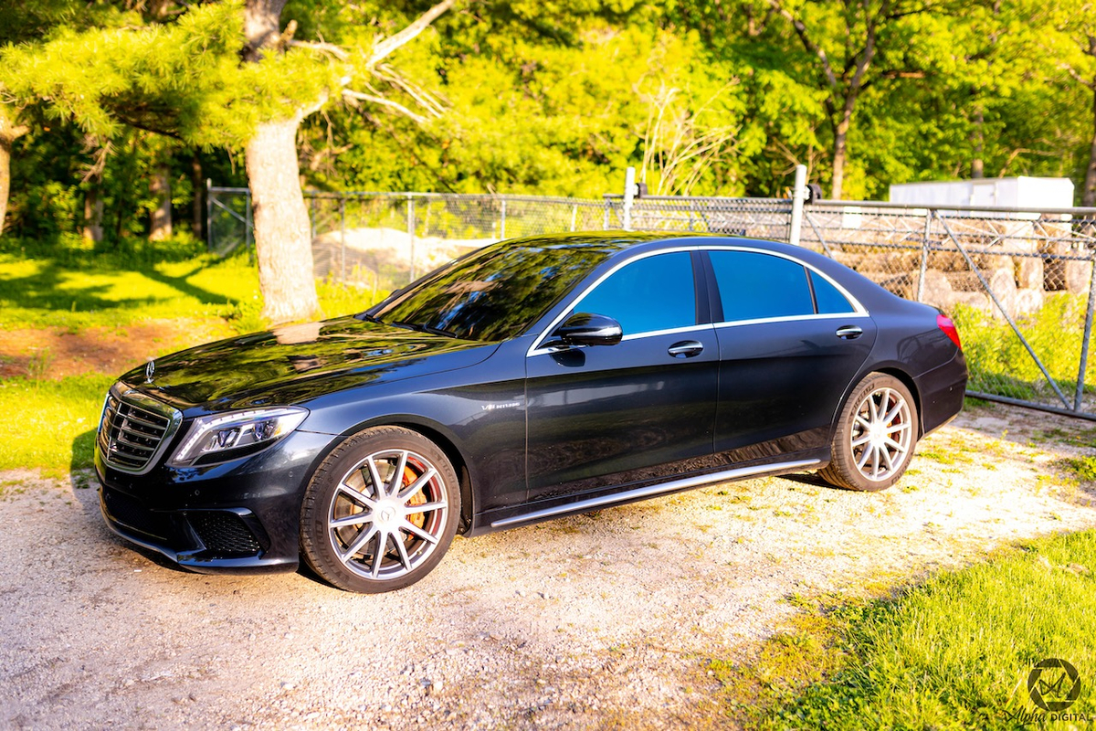 Valance Set For 2014-2015 Mercedes Benz S63 AMG Front Driver And Passenger Side
