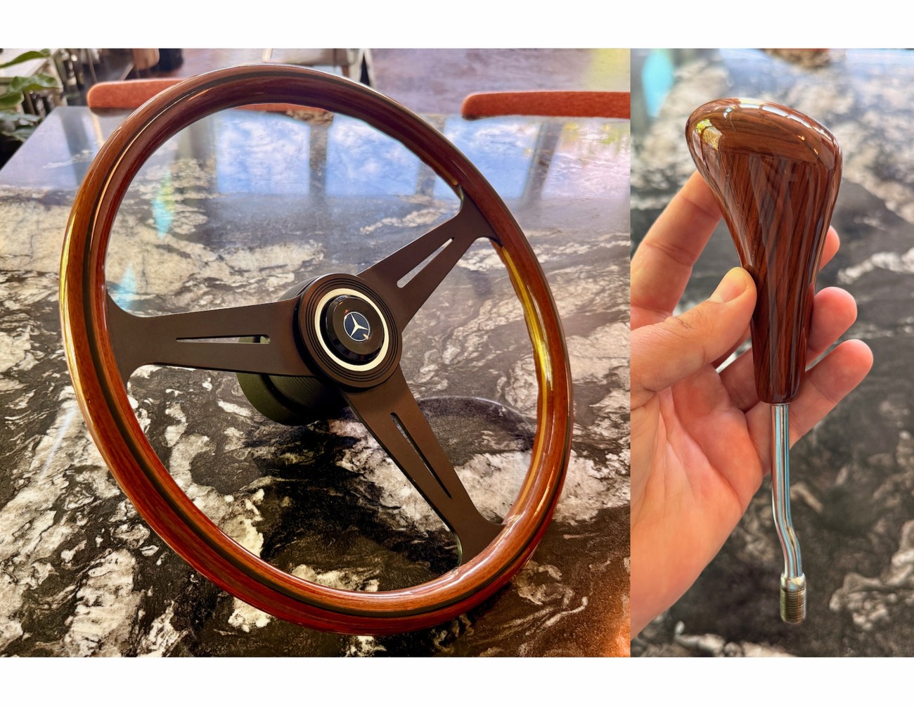 Nardi Classic Steering Wheel and Zebrano Shift Knob For Sale | The