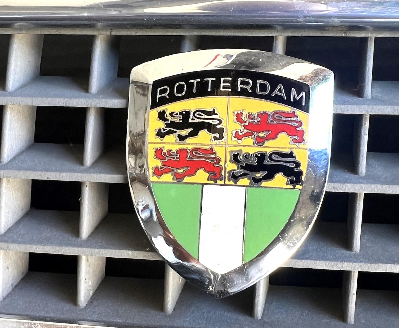 Insigne De Calandre Oxford Motor Club - Laiton émail - Vintage - AEspares