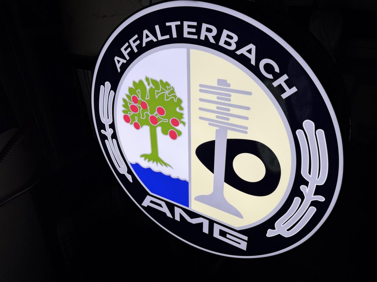 Illuminated Mercedes-Benz AMG Double-Sided Sign For Sale | The MB Market