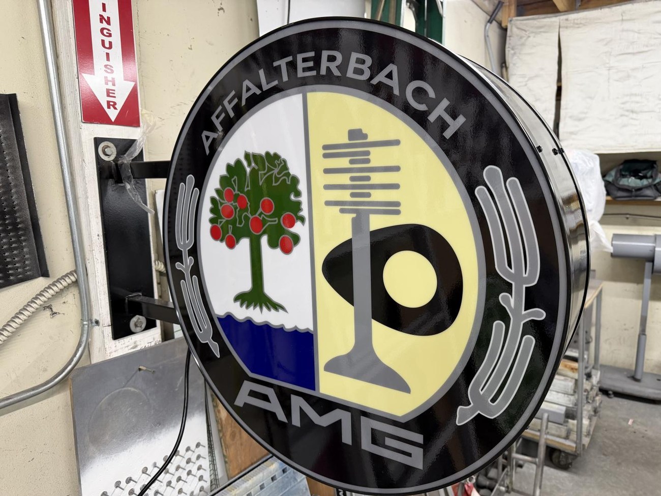 Illuminated Mercedes-Benz AMG Double-Sided Sign For Sale | The MB Market