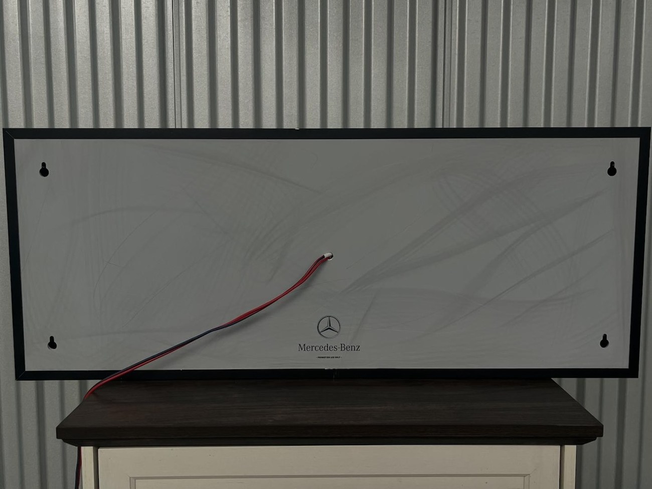 NO RESERVE: Original Mercedes-Benz Promotional Illuminated Sign For ...