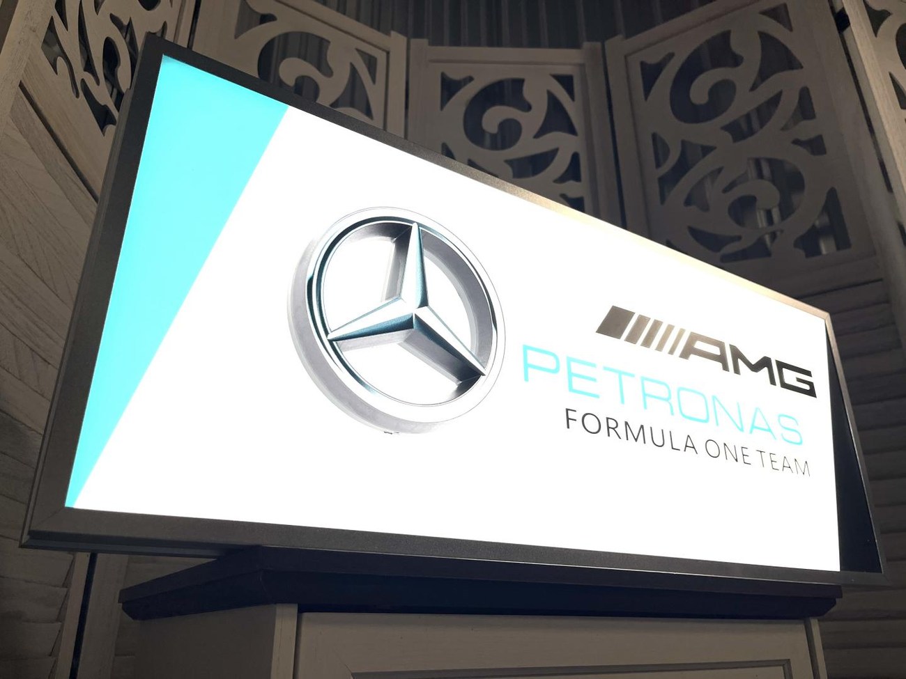 NO RESERVE: Mercedes-AMG Petronas Formula One Illuminated Sign For Sale ...