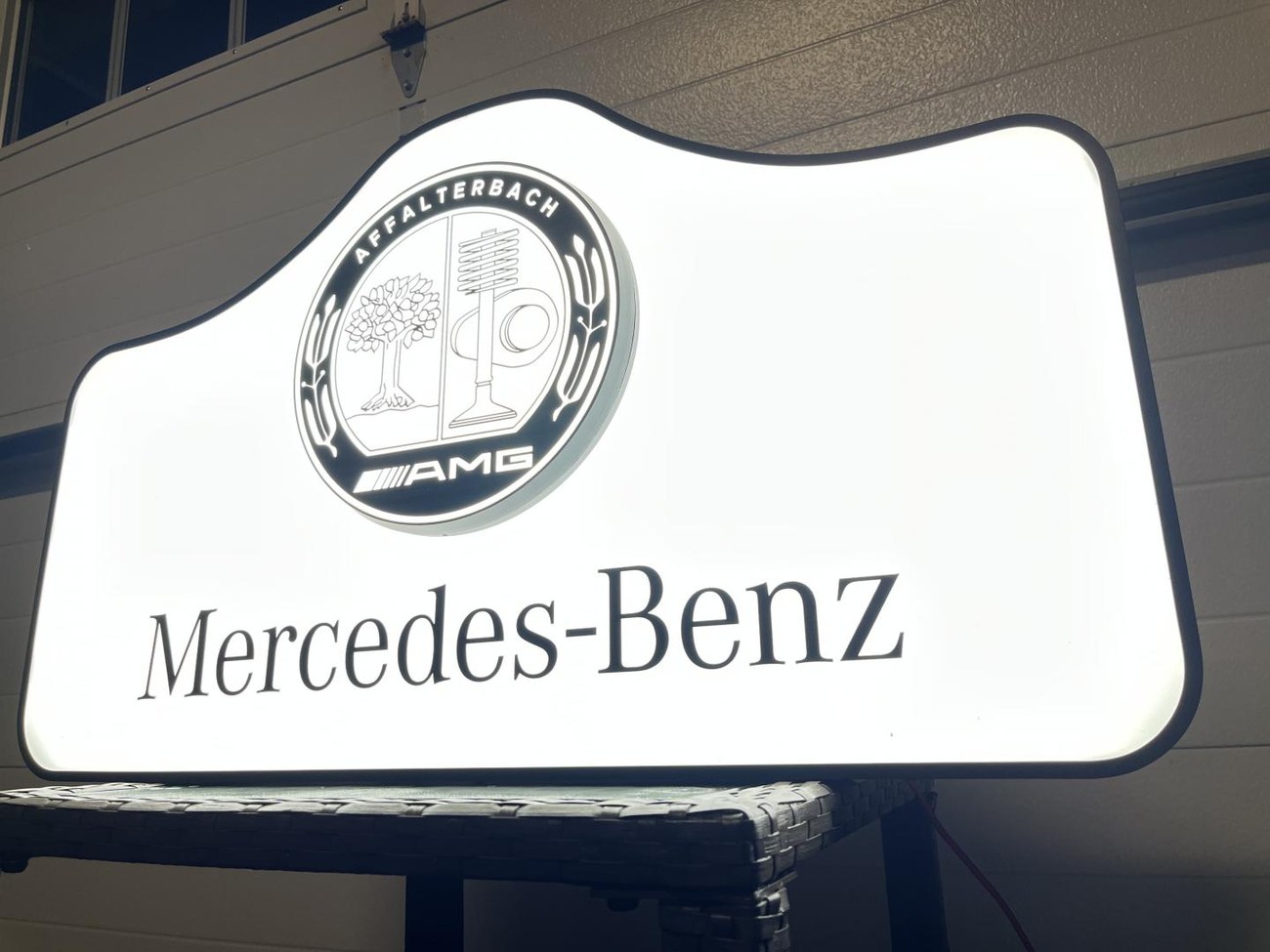 NO RESERVE: Original Mercedes-Benz/AMG Promotional Illuminated Sign For ...