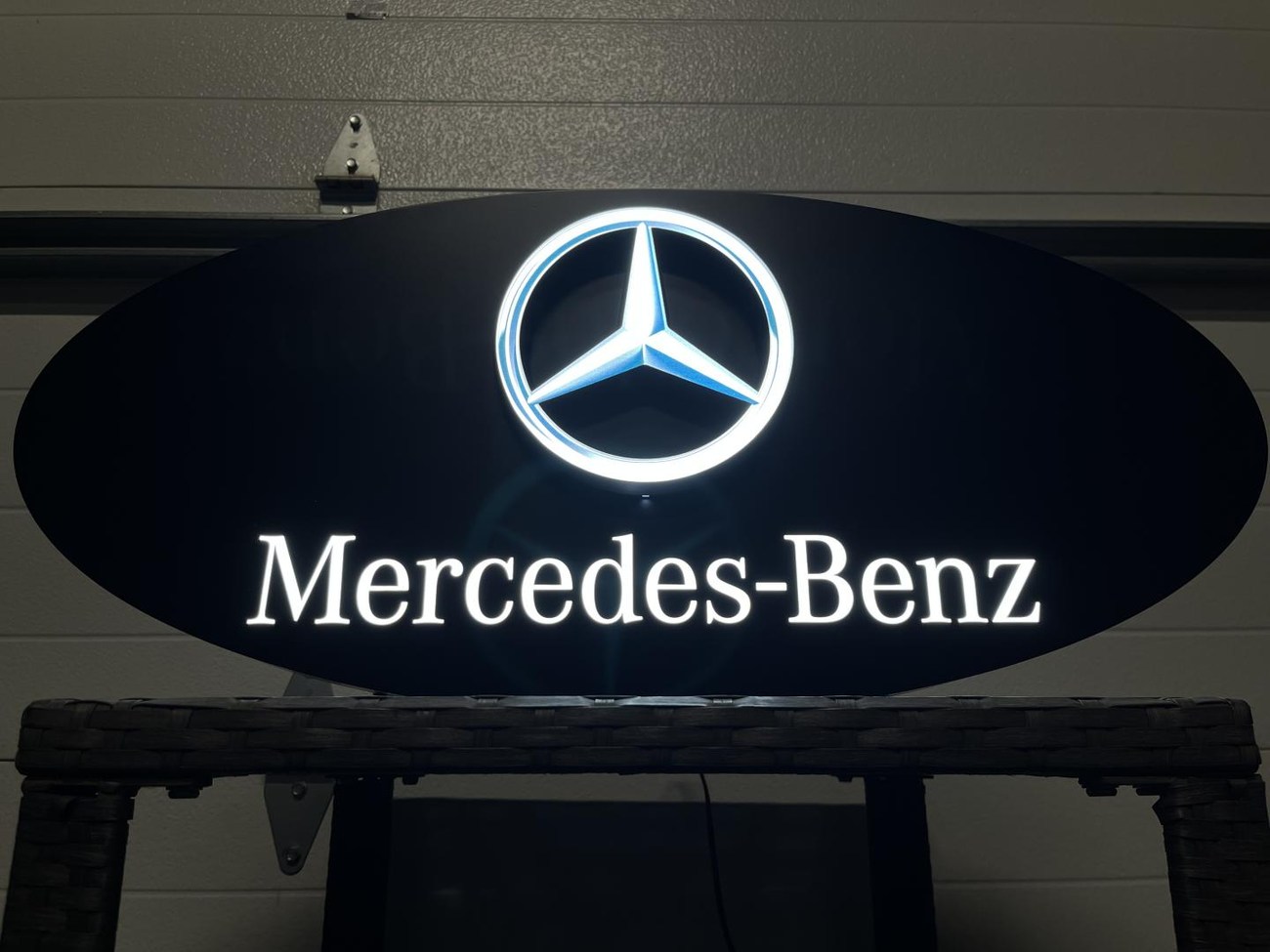 NO RESERVE: Original Mercedes-Benz Promotional Illuminated Sign For ...