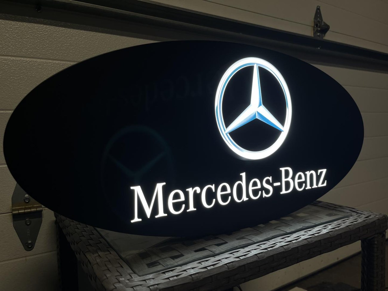NO RESERVE: Original Mercedes-Benz Promotional Illuminated Sign For ...