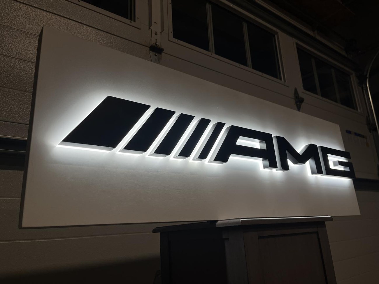 NO RESERVE: Original Mercedes-AMG Promotional Illuminated Sign For Sale ...