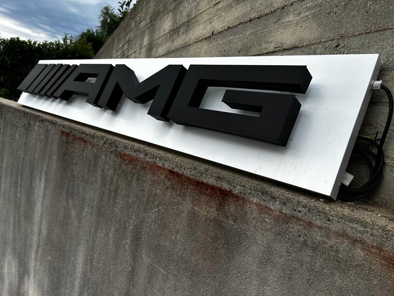 190cm x 30cm AMG Illuminated Dealer Sign For Sale | The MB Market