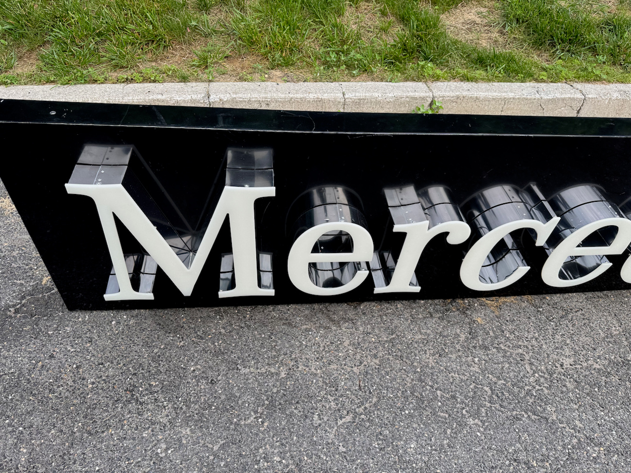 Original 15ft Mercedes-Benz Dealership Sign For Sale | The MB Market