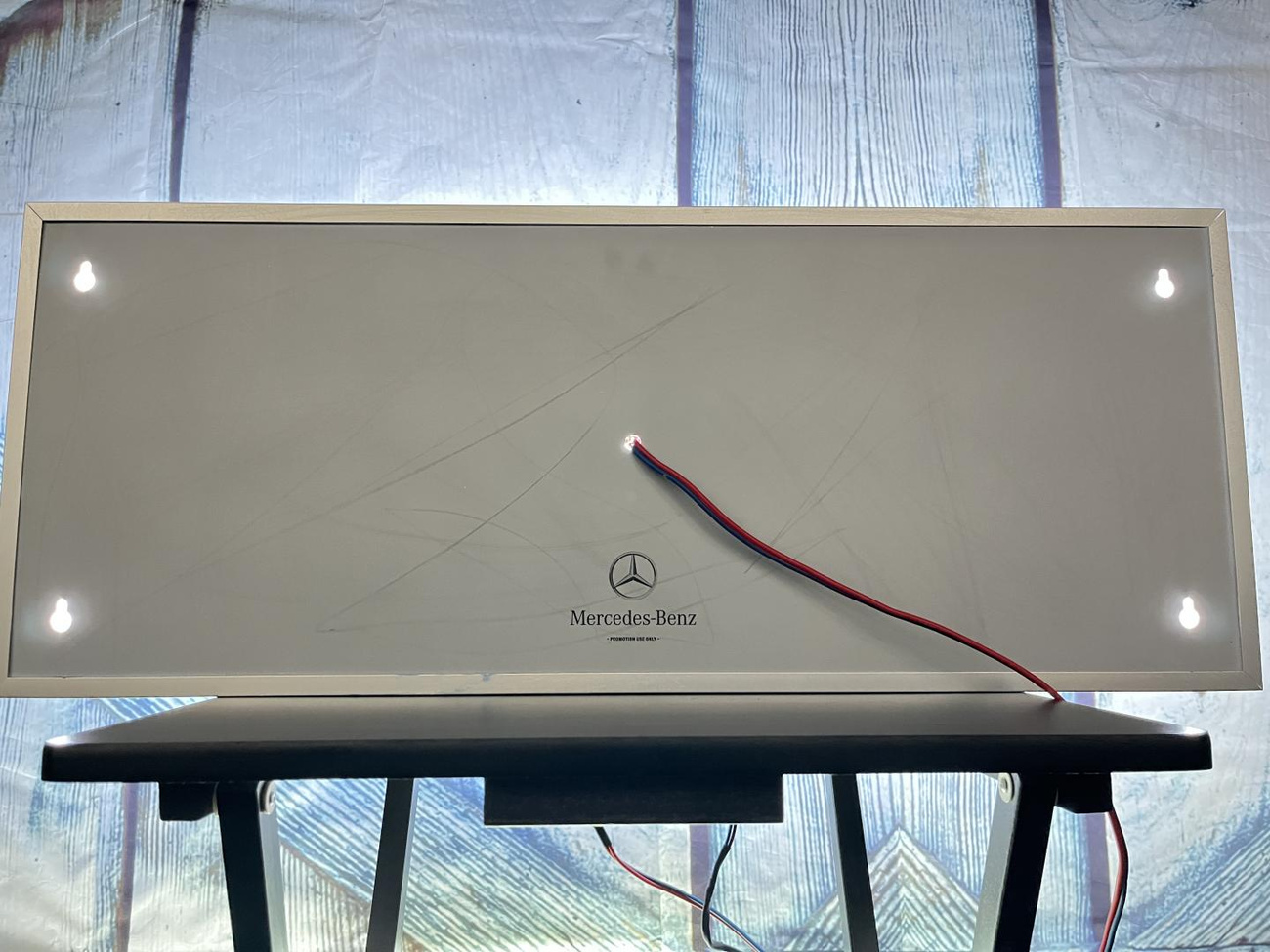 NO RESERVE: Original Mercedes-Benz Promotional Illuminated Sign For ...