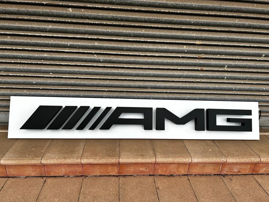 190cm x 30cm AMG Illuminated Dealer Sign For Sale | The MB Market