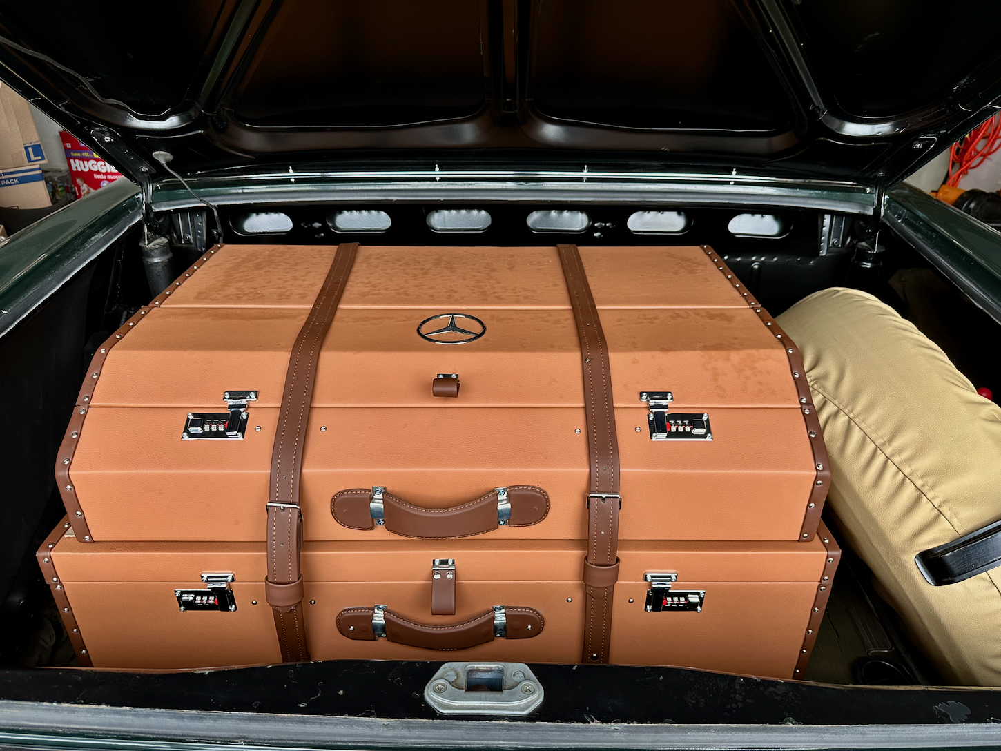 3-Piece Mercedes-Benz Classic Reproduction Luggage Set For Sale