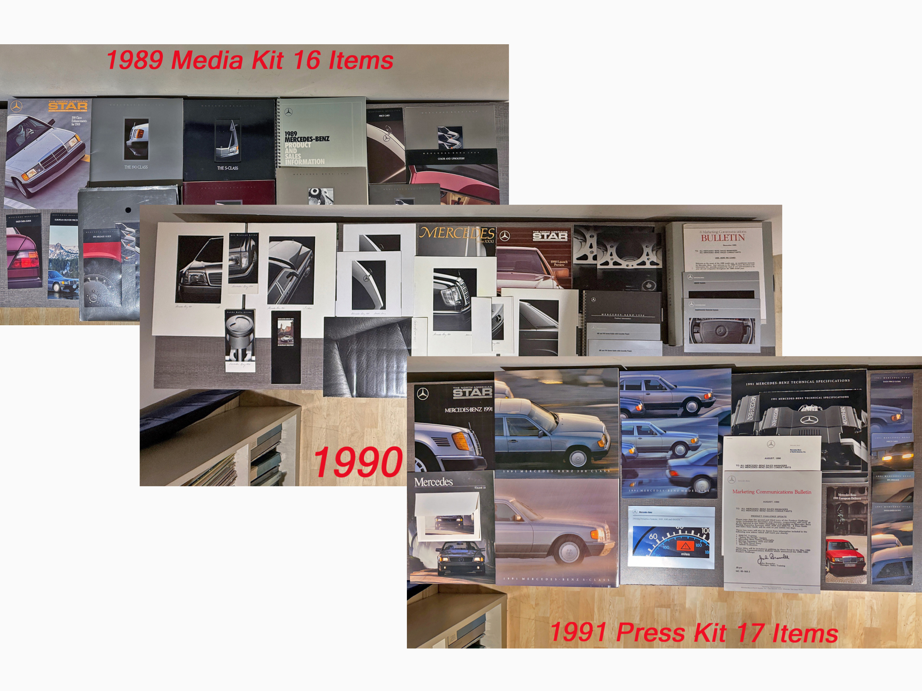 Collection of Mercedes-Benz Literature & Press Kits For Sale | The