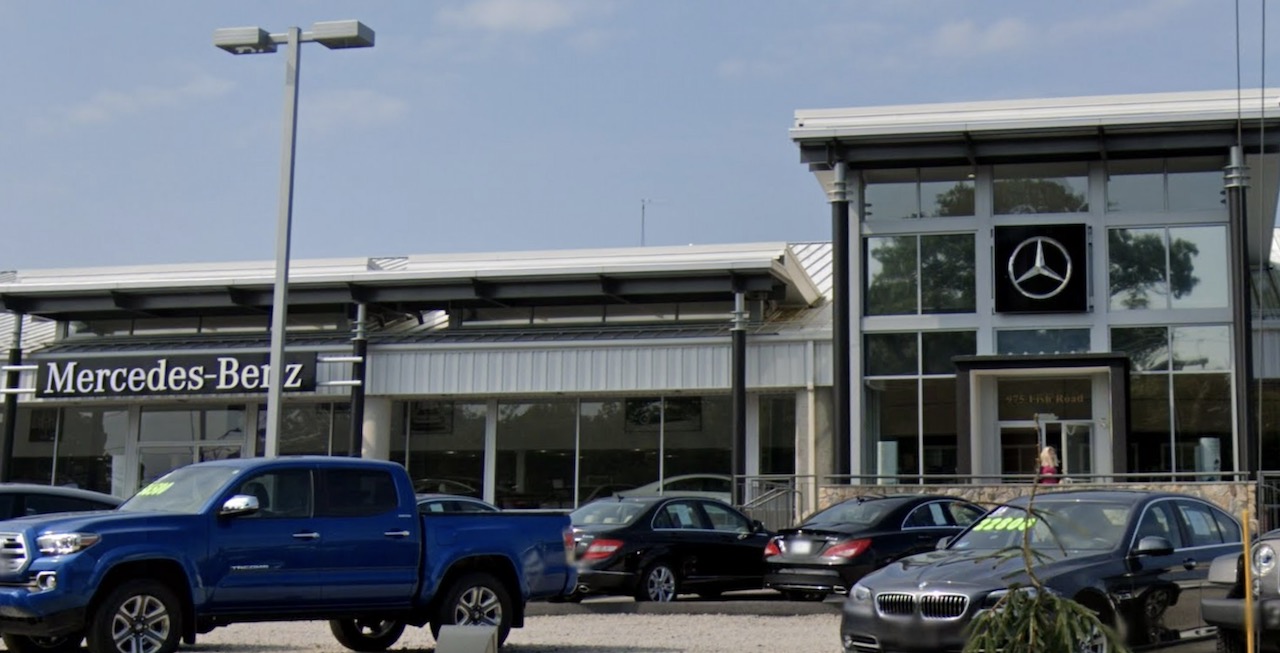 Original MercedesBenz Dealership Sign & Silver Star Logo Sign For Sale